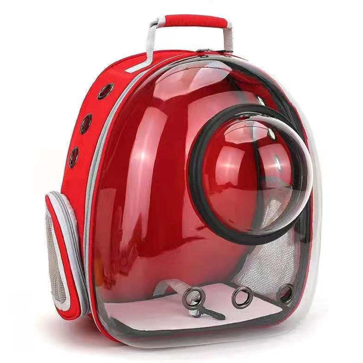 Morral transportador tipo cápsula para mascotas